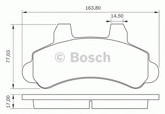 BOSCH 0 986 BB0 284 Тормозные колодки передний мост для CHEVROLET VERANEIO (Шевроле Vэранэио) BOSCH 0 986 BB0 284 Тормозные колодки передний мост для CHEVROLET VERANEIO (Шевроле Vэранэио)