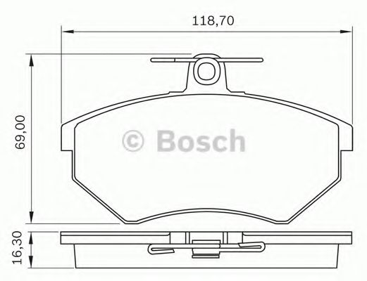 BOSCH 0 986 BB0 289 Тормозные колодки для VOLKSWAGEN JETTA II (Фольксваген Жэтта 2) BOSCH 0 986 BB0 289 Тормозные колодки для VOLKSWAGEN JETTA II (Фольксваген Жэтта 2)