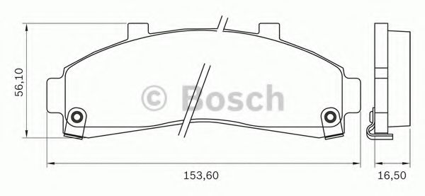 BOSCH 0 986 BB0 703 Тормозные колодки передний мост для FORD-USA (Форд-уса) BOSCH 0 986 BB0 703 Тормозные колодки передний мост для FORD-USA (Форд-уса)