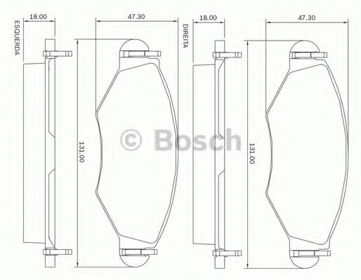 BOSCH 0 986 BB0 706 Тормозные колодки передний мост для PEUGEOT 207 (Пежо 207) BOSCH 0 986 BB0 706 Тормозные колодки передний мост для PEUGEOT 207 (Пежо 207)