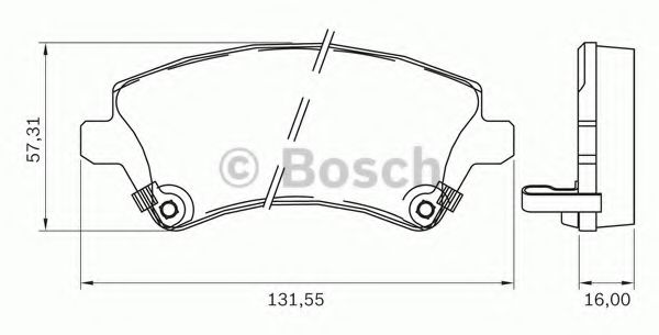 BOSCH 0 986 BB0 708 Тормозные колодки для TOYOTA FIELDER (Тойота/тоета Фиэлдэр) BOSCH 0 986 BB0 708 Тормозные колодки для TOYOTA FIELDER (Тойота/тоета Фиэлдэр)