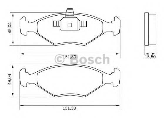 BOSCH 0 986 BB0 794 Тормозные колодки передний мост для VOLKSWAGEN (Фольксваген) BOSCH 0 986 BB0 794 Тормозные колодки передний мост для VOLKSWAGEN (Фольксваген)