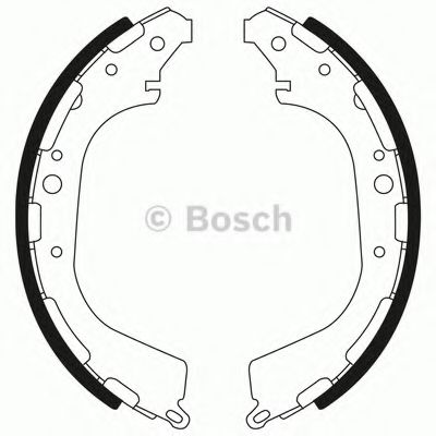 BOSCH 0 986 BB3 548 Тормозные колодоки задний мост для NISSAN (Ниссан) BOSCH 0 986 BB3 548 Тормозные колодоки задний мост для NISSAN (Ниссан)