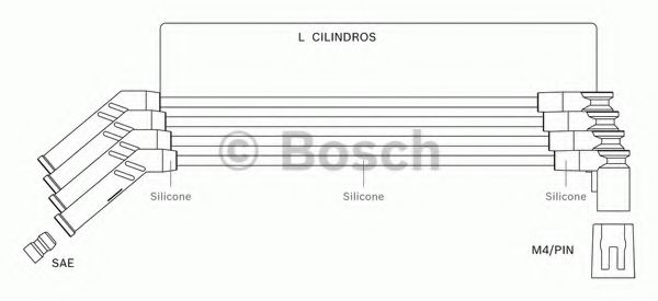 BOSCH F 000 99C 076 Комплект проводов зажигания для FORD ECOSPORT (Форд Эcоспорт) BOSCH F 000 99C 076 Комплект проводов зажигания для FORD ECOSPORT (Форд Эcоспорт)