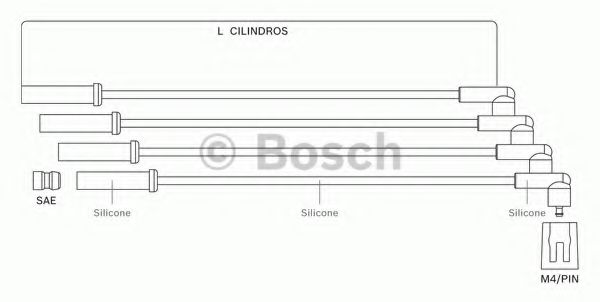 BOSCH F 000 99C 094 Комплект проводов зажигания для CITROËN SYNERGIE (CитроËн Сънэргиэ) BOSCH F 000 99C 094 Комплект проводов зажигания для CITROËN SYNERGIE (CитроËн Сънэргиэ)
