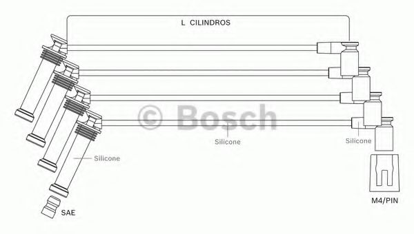 BOSCH F 000 99C 129 Комплект проводов зажигания для FORD RANGER (Форд Рангэр) BOSCH F 000 99C 129 Комплект проводов зажигания для FORD RANGER (Форд Рангэр)