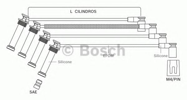 BOSCH F 000 99C 132 Комплект проводов зажигания для FORD ECOSPORT (Форд Эcоспорт) BOSCH F 000 99C 132 Комплект проводов зажигания для FORD ECOSPORT (Форд Эcоспорт)
