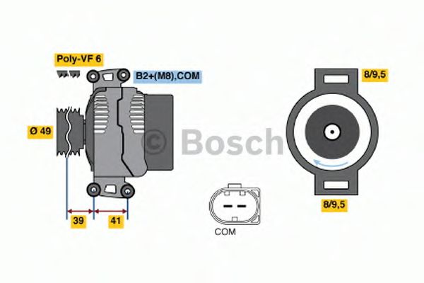 BOSCH 0 124 525 561 Генератор 12 2006 для BMW Z4 (Бмв Z4) BOSCH 0 124 525 561 Генератор 12 2006 для BMW Z4 (Бмв Z4)