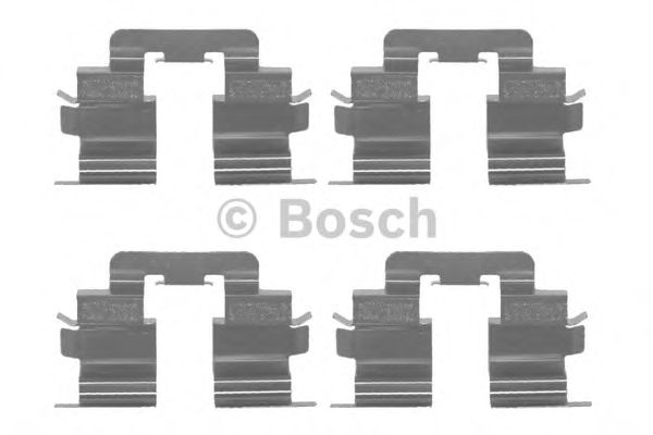 BOSCH 1 987 474 370 Комплектующие, колодки дискового тормоза<br >передний мост 