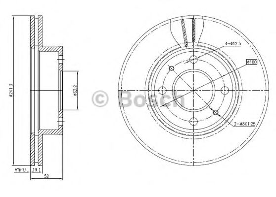 BOSCH 0 986 BB4 309 Тормозной диск для HYUNDAI ACCENT II (Хендай Акцент 2) BOSCH 0 986 BB4 309 Тормозной диск для HYUNDAI ACCENT II (Хендай Акцент 2)