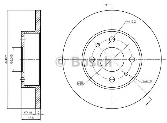 BOSCH 0 986 BB4 329 Тормозной диск передний мост для FIAT UNO (Фиат Уно) BOSCH 0 986 BB4 329 Тормозной диск передний мост для FIAT UNO (Фиат Уно)