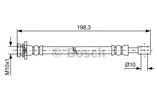 BOSCH 1 987 481 630 Тормозной шланг задний мост для SUZUKI SWIFT IV (Сузуки Свифт 4) BOSCH 1 987 481 630 Тормозной шланг задний мост для SUZUKI SWIFT IV (Сузуки Свифт 4)