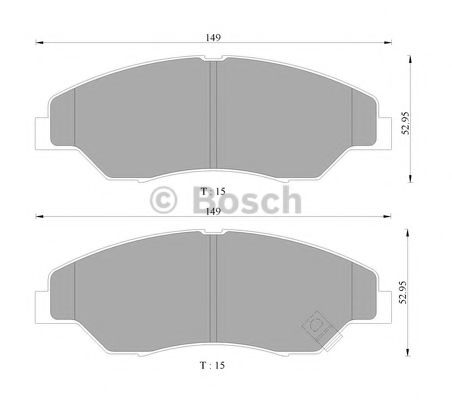 BOSCH 0 986 505 000 Тормозные колодки для KIA SPORTAGE (Киа Спортейдж) BOSCH 0 986 505 000 Тормозные колодки для KIA SPORTAGE (Киа Спортейдж)