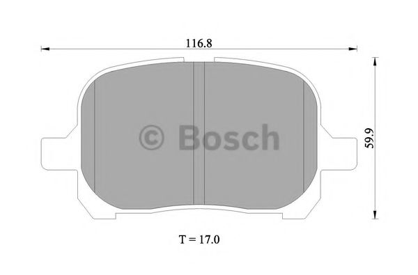 BOSCH 0 986 505 001 Тормозные колодки 