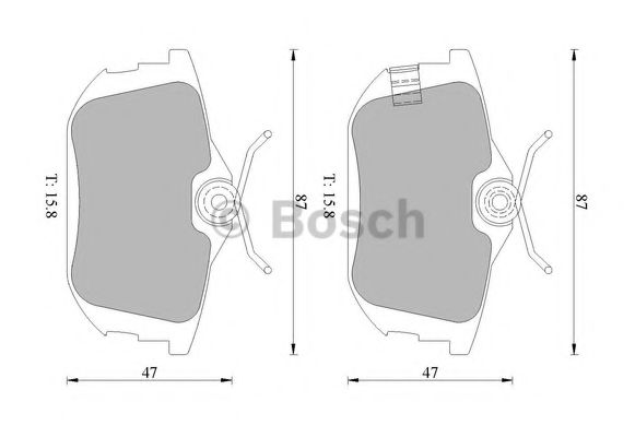 BOSCH 0 986 505 003 Тормозные колодки для PROTON WAJA (Протон Важа) BOSCH 0 986 505 003 Тормозные колодки для PROTON WAJA (Протон Важа)