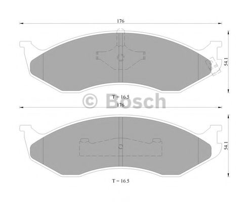 BOSCH 0 986 505 081 Тормозные колодки для JEEP CHEROKEE (Джип Чироки) BOSCH 0 986 505 081 Тормозные колодки для JEEP CHEROKEE (Джип Чироки)