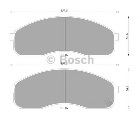 BOSCH 0 986 505 096 Тормозные колодки 