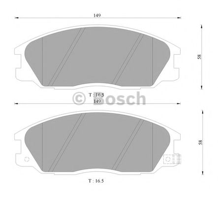 BOSCH 0 986 505 099 Тормозные колодки для SSANGYONG KYRON (Сан-янг/санянг Кайрон) BOSCH 0 986 505 099 Тормозные колодки для SSANGYONG KYRON (Сан-янг/санянг Кайрон)