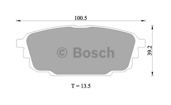 BOSCH 0 986 505 227 Тормозные колодки 