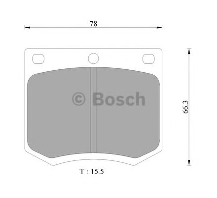 BOSCH 0 986 505 284 Тормозные колодки для FORD GRANADA (Форд Гранада) BOSCH 0 986 505 284 Тормозные колодки для FORD GRANADA (Форд Гранада)