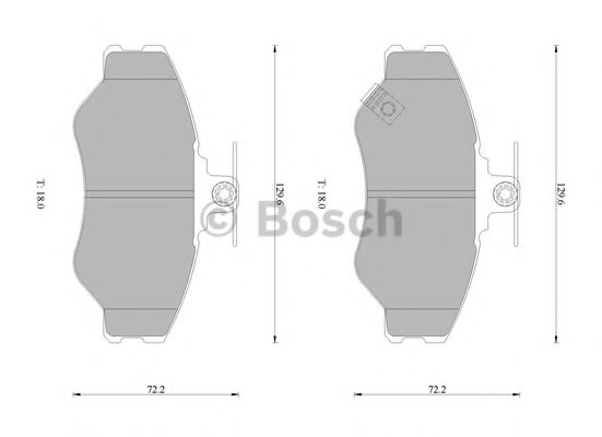 BOSCH 0 986 505 295 Тормозные колодки 