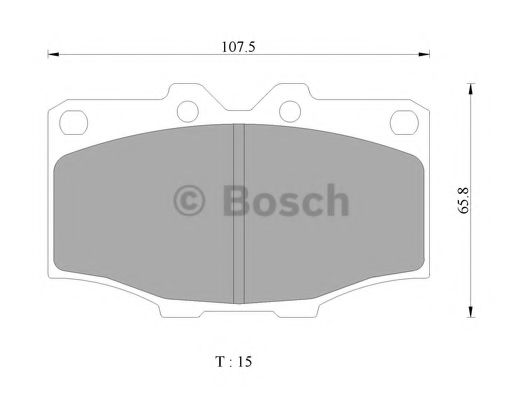BOSCH 0 986 505 311 Тормозные колодки 