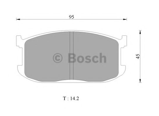 BOSCH 0 986 505 327 Тормозные колодки для MAZDA GLC II (Мазда Глc 2) BOSCH 0 986 505 327 Тормозные колодки для MAZDA GLC II (Мазда Глc 2)