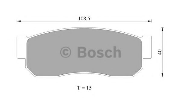 BOSCH 0 986 505 334 Тормозные колодки 