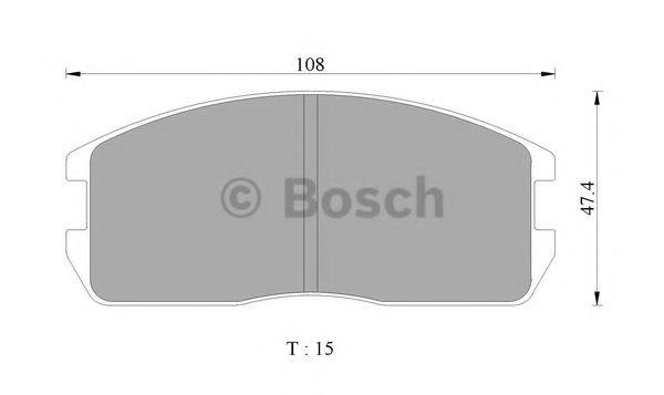 BOSCH 0 986 505 335 Тормозные колодки для MITSUBISHI COLT II (Митсубиши/митсубиси Cолт 2) BOSCH 0 986 505 335 Тормозные колодки для MITSUBISHI COLT II (Митсубиши/митсубиси Cолт 2)