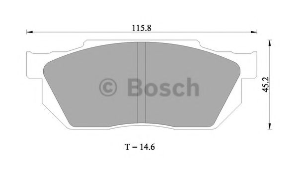 BOSCH 0 986 505 337 Тормозные колодки передний мост для HONDA ACCORD II (Хонда Аccорд 2) BOSCH 0 986 505 337 Тормозные колодки передний мост для HONDA ACCORD II (Хонда Аccорд 2)