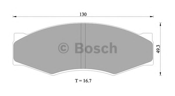 BOSCH 0 986 505 344 Тормозные колодки 