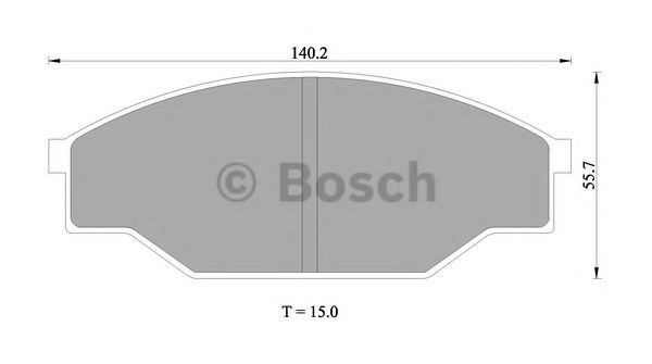 BOSCH 0 986 505 347 Тормозные колодки для VOLKSWAGEN TARO (Фольксваген Таро) BOSCH 0 986 505 347 Тормозные колодки для VOLKSWAGEN TARO (Фольксваген Таро)