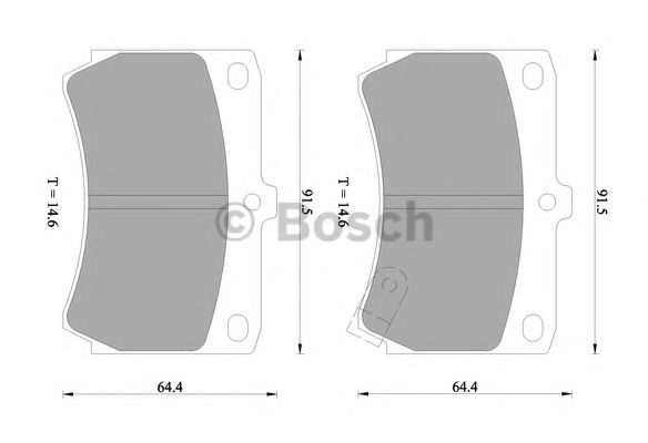 BOSCH 0 986 505 355 Тормозные колодки для MAZDA 323 III (Мазда 323 3) BOSCH 0 986 505 355 Тормозные колодки для MAZDA 323 III (Мазда 323 3)