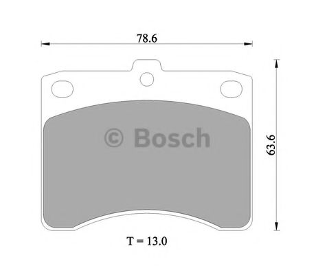 BOSCH 0 986 505 358 Тормозные колодки 