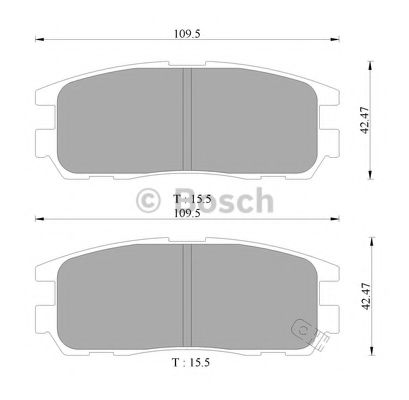 BOSCH 0 986 505 367 Тормозные колодки для OPEL FRONTERA B (Опель Фронтера б) BOSCH 0 986 505 367 Тормозные колодки для OPEL FRONTERA B (Опель Фронтера б)