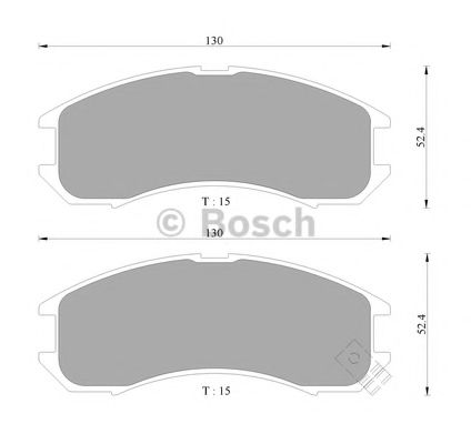 BOSCH 0 986 505 378 Тормозные колодки для MAZDA 626 III (Мазда 626 3) BOSCH 0 986 505 378 Тормозные колодки для MAZDA 626 III (Мазда 626 3)