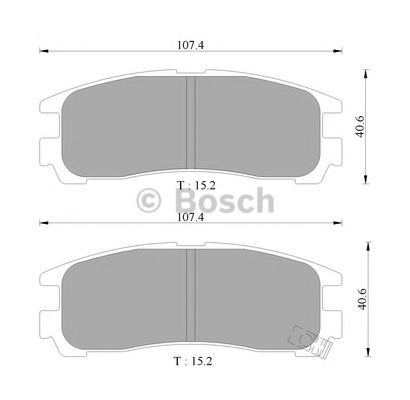 BOSCH 0 986 505 397 Тормозные колодки для MITSUBISHI DEBONAIR (Митсубиши/митсубиси Дэбонаир) BOSCH 0 986 505 397 Тормозные колодки для MITSUBISHI DEBONAIR (Митсубиши/митсубиси Дэбонаир)