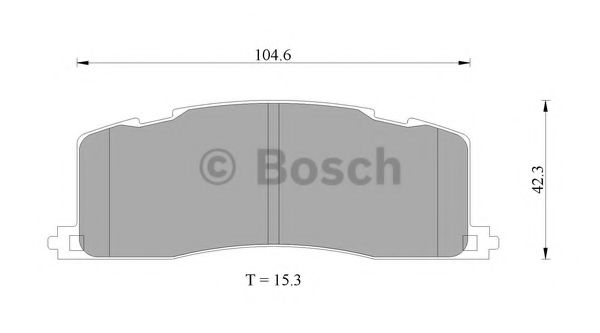 BOSCH 0 986 505 409 Тормозные колодки 