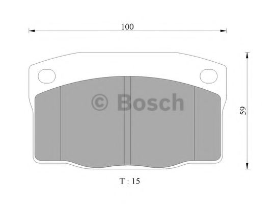 BOSCH 0 986 505 628 Тормозные колодки 