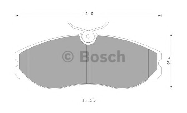 BOSCH 0 986 505 646 Тормозные колодки 