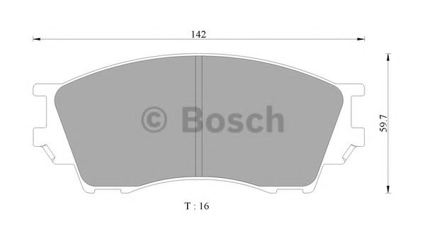 BOSCH 0 986 505 650 Тормозные колодки 