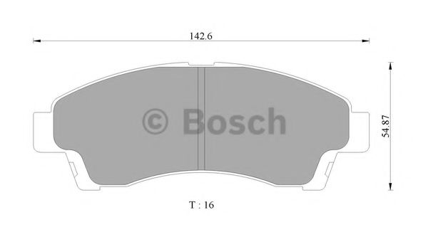BOSCH 0 986 505 663 Тормозные колодки 