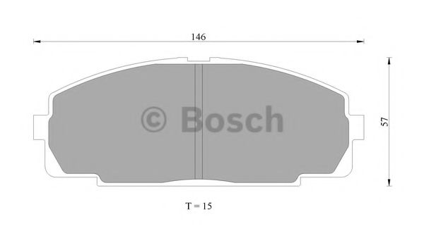 BOSCH 0 986 505 666 Тормозные колодки 