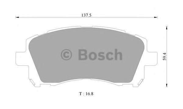 BOSCH 0 986 505 668 Тормозные колодки для SUBARU LIBERTY III (Субару Либэртъ 3) BOSCH 0 986 505 668 Тормозные колодки для SUBARU LIBERTY III (Субару Либэртъ 3)