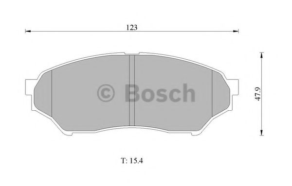 BOSCH 0 986 505 669 Тормозные колодки 