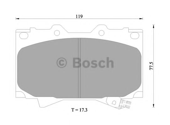 BOSCH 0 986 505 670 Тормозные колодки для TOYOTA PRADO (Тойота/тоета Прадо) BOSCH 0 986 505 670 Тормозные колодки для TOYOTA PRADO (Тойота/тоета Прадо)