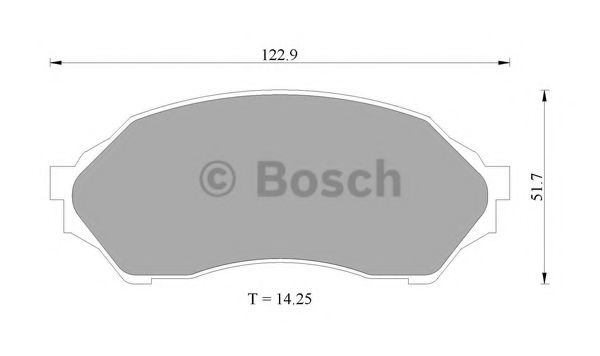 BOSCH 0 986 505 672 Тормозные колодки 