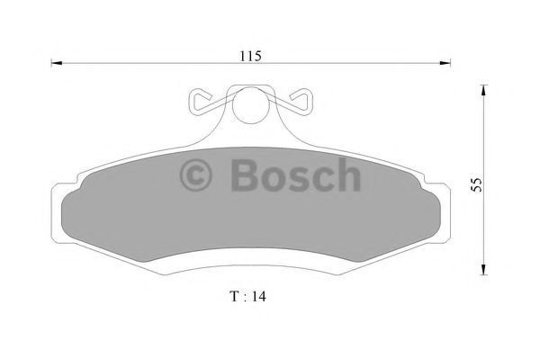 BOSCH 0 986 505 675 Тормозные колодки для DAEWOO KONDOR (Дэу Кондор) BOSCH 0 986 505 675 Тормозные колодки для DAEWOO KONDOR (Дэу Кондор)