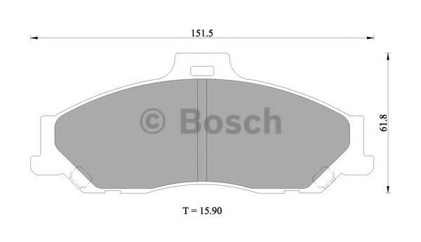 BOSCH 0 986 505 681 Тормозные колодки для MAZDA PROCEED/DRIFTER (Мазда Просид/дрифтэр) BOSCH 0 986 505 681 Тормозные колодки для MAZDA PROCEED/DRIFTER (Мазда Просид/дрифтэр)