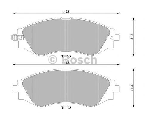 BOSCH 0 986 505 683 Тормозные колодки для DAEWOO KONDOR (Дэу Кондор) BOSCH 0 986 505 683 Тормозные колодки для DAEWOO KONDOR (Дэу Кондор)